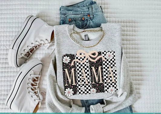 Mama Nude Checkered Pink Cheetah K's Crafty Vibes Co.