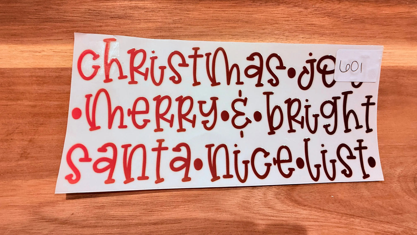 #601 Christmas Joy K's Krafty Barn