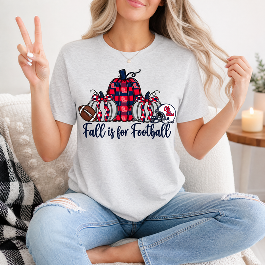 Fall Is For Football - Mississippi Premium Graphic Tee