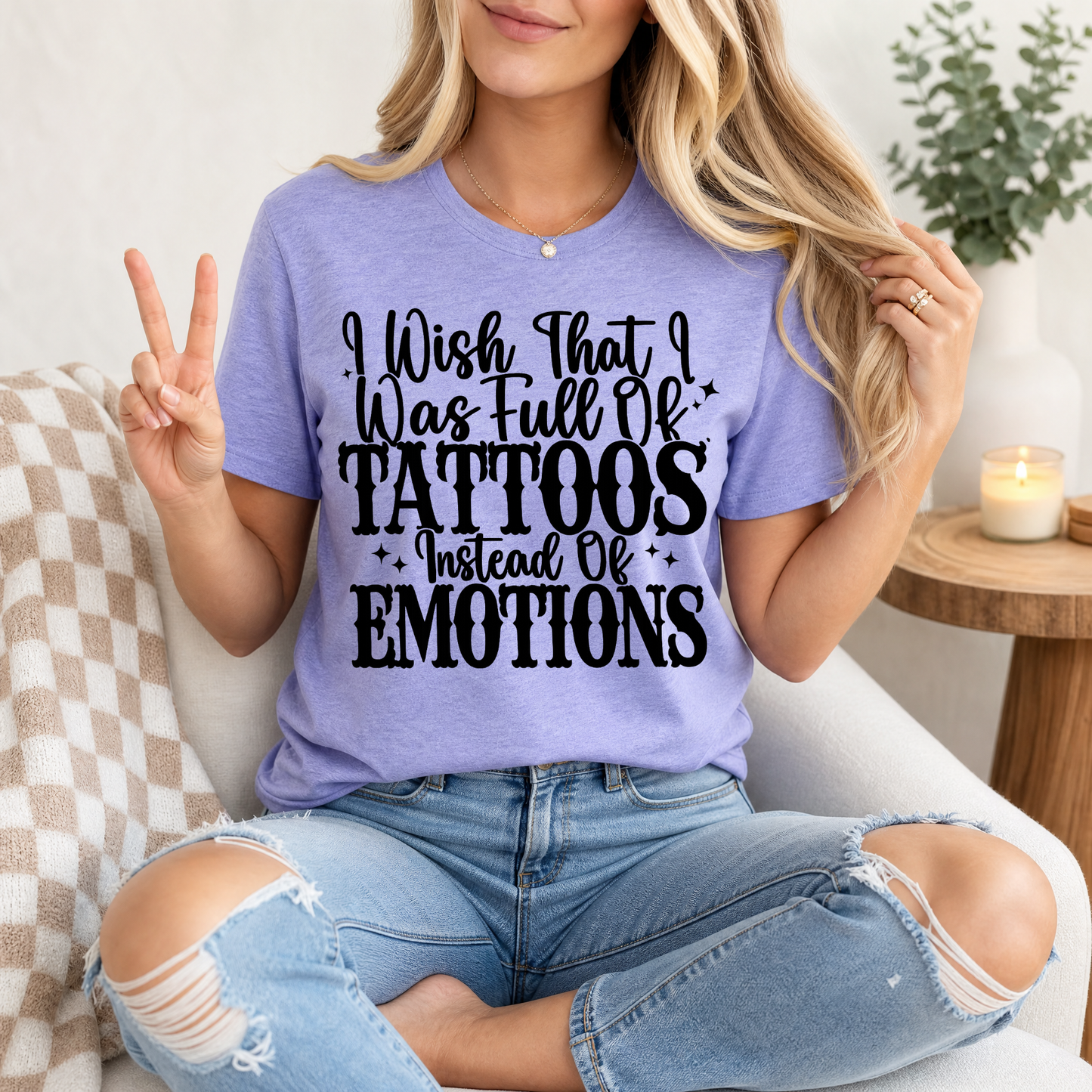 Tattoos Instead of Emotions Premium Graphic Tee