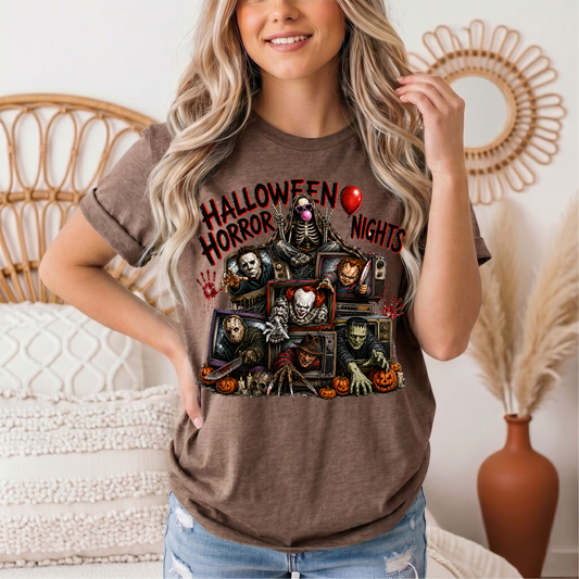 Halloween Horror Nights Vintage TV Graphic Tee