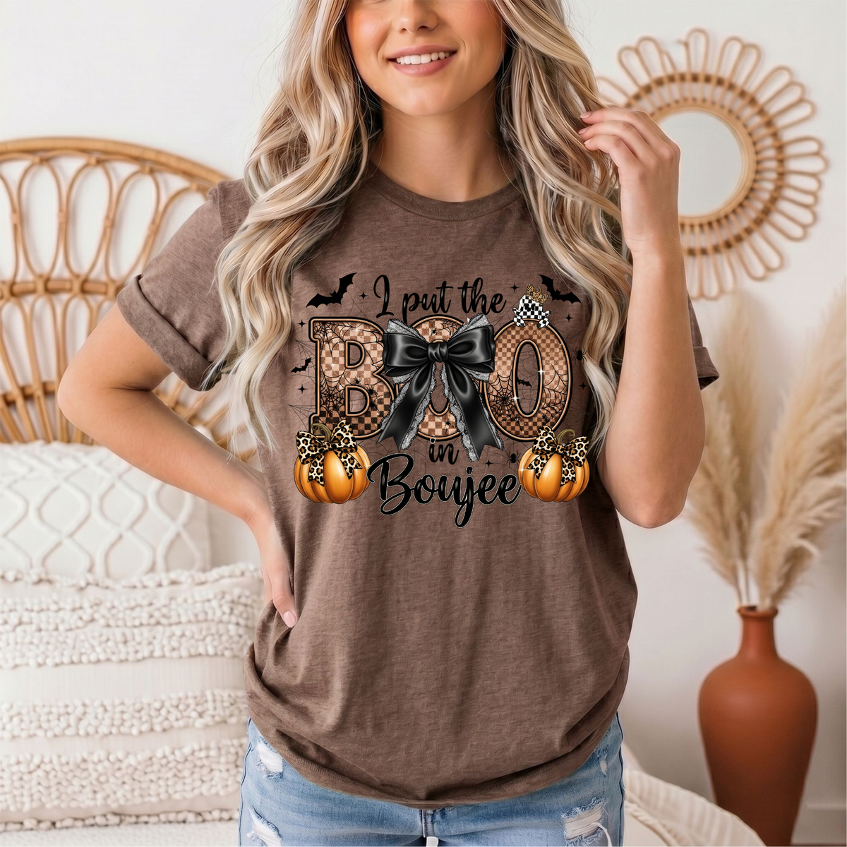 I Put the Boo in Boujee Halloween Graphic Tee