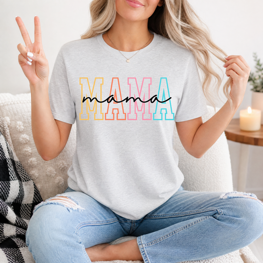 Neon Mama Outline & Script Graphic Tee