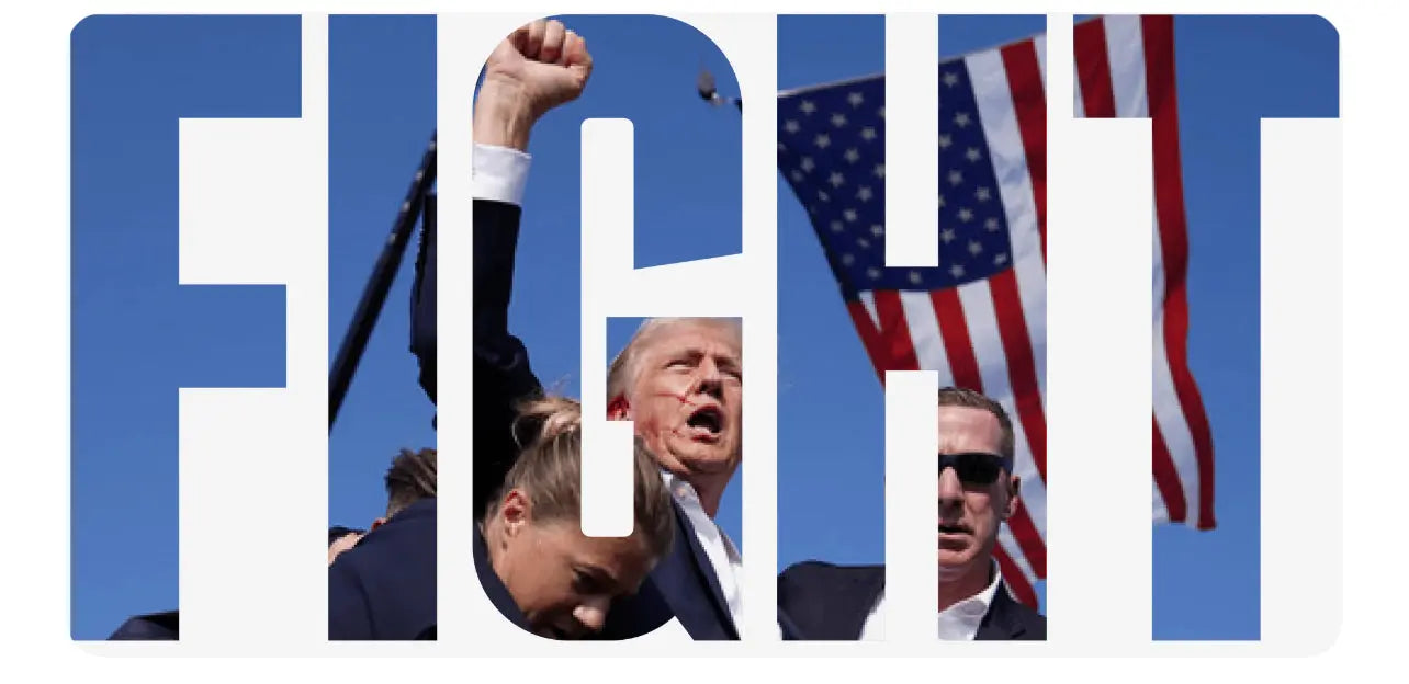 Trump Fight With Flag K's Crafty Vibes Co.