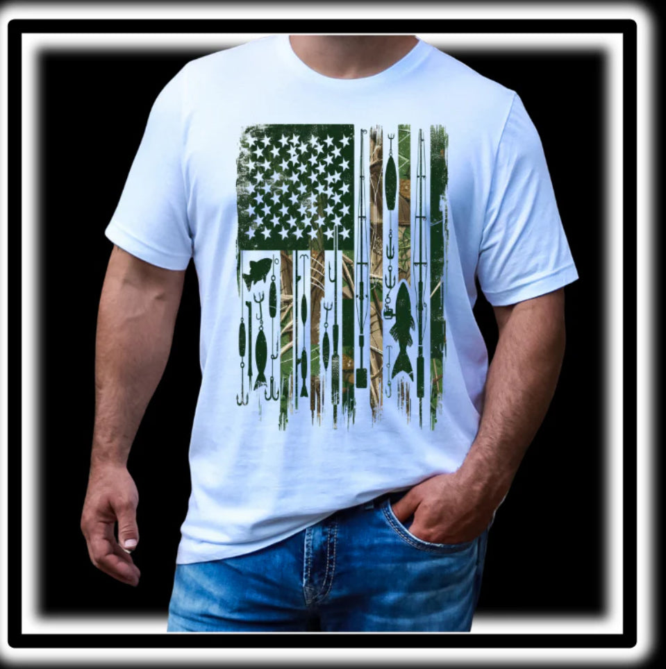 Green Fishing Flag