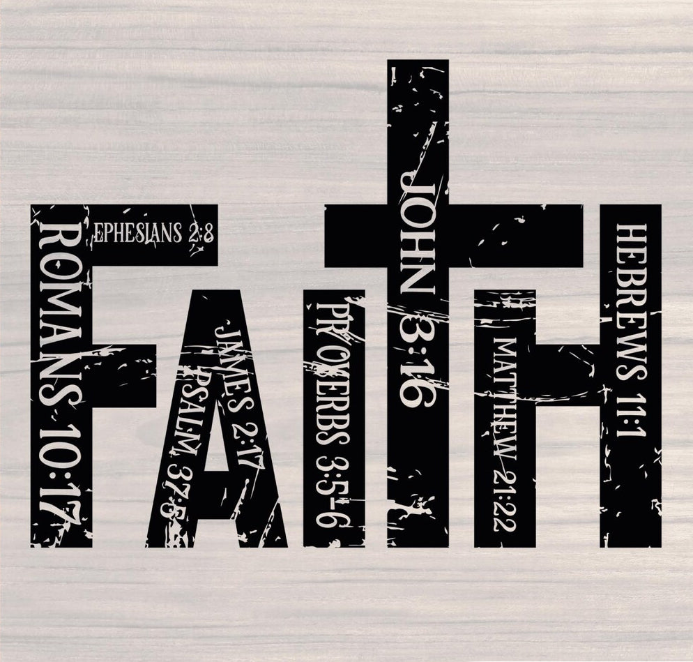 Faith Bible verses (black)