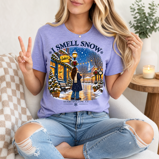 I Smell Snow Stars Hollow Winter Graphic Tee