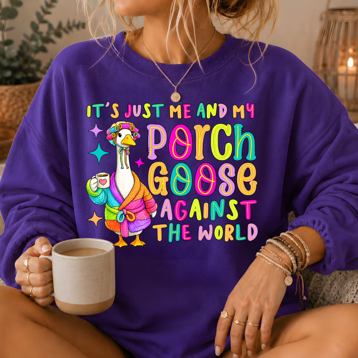 Porch Goose Against the World Crewneck Sweatshirt