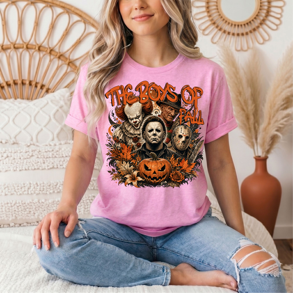 The Boys of Fall Horror Halloween Graphic Tee