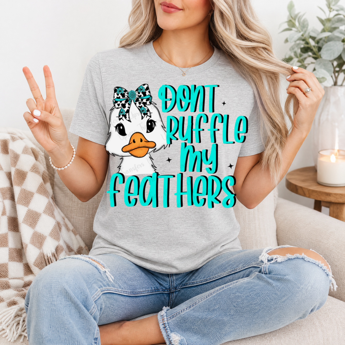 Don't Ruffle My Feathers Premium Graphic Tee