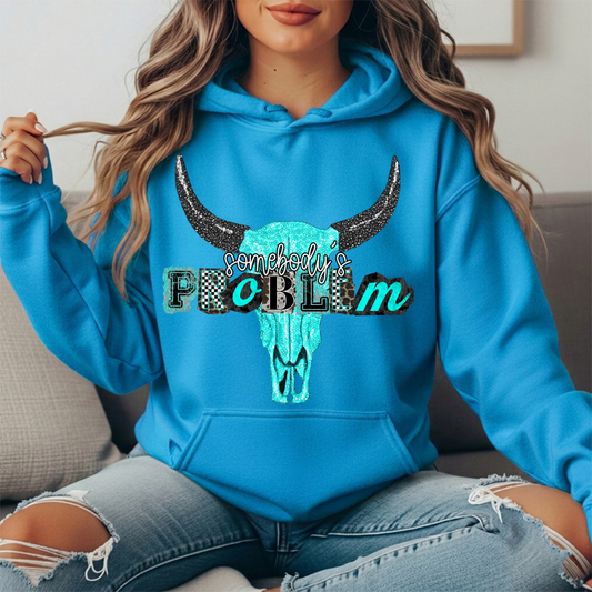 Somebody's Problem Longhorn Premium Hoodie Sweatshirt