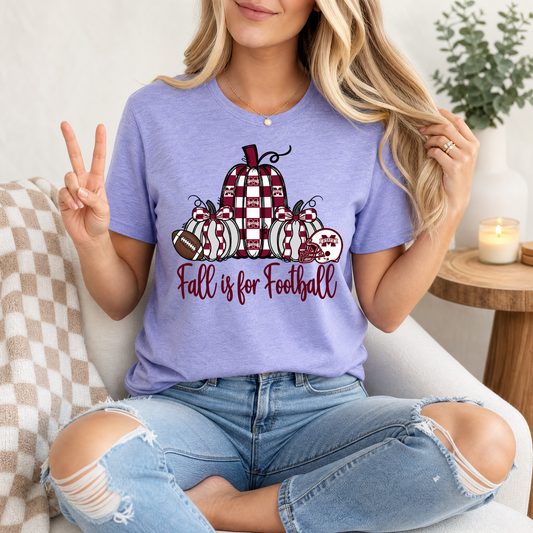 Fall Is For Football - Mississippi State Premium Graphic Tee