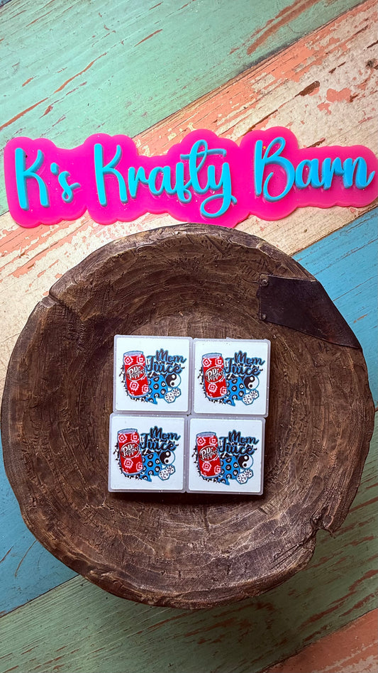 Wholesale Silicone Focal Bead- Mom Juice DrP