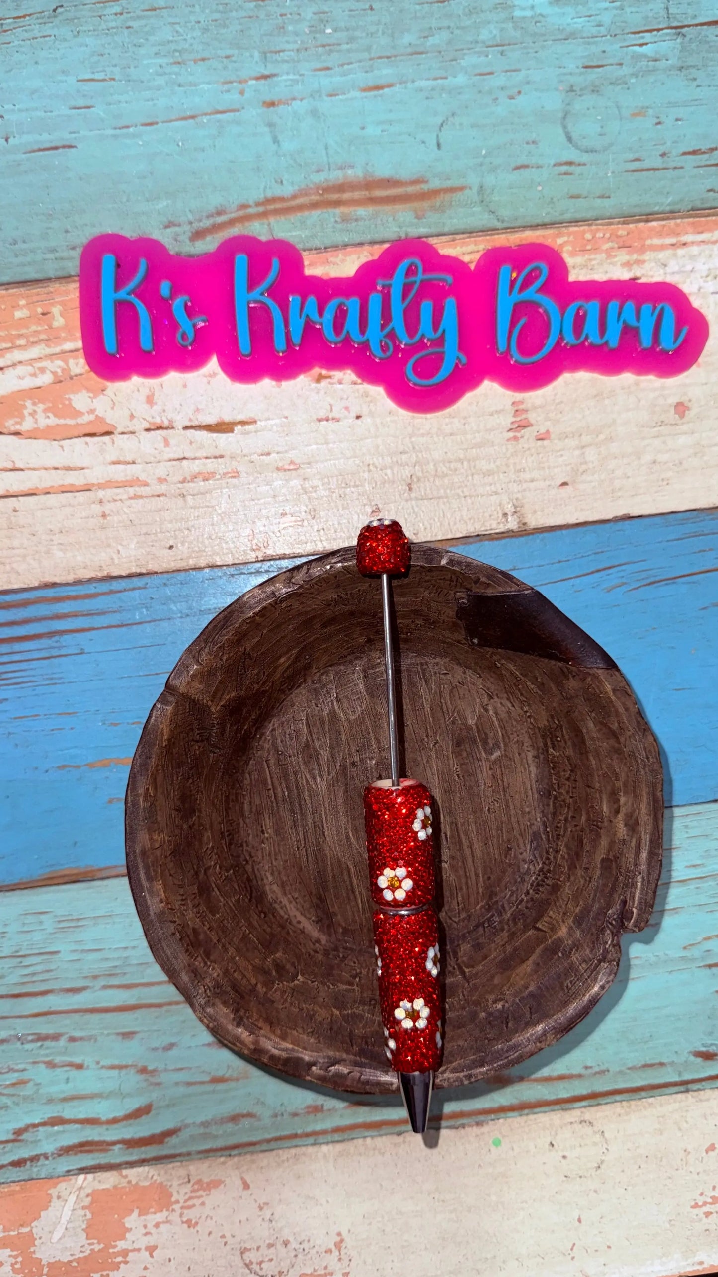Beadable Pens-Rhinestone Super Blingy “Fancy” K's Krafty Barn
