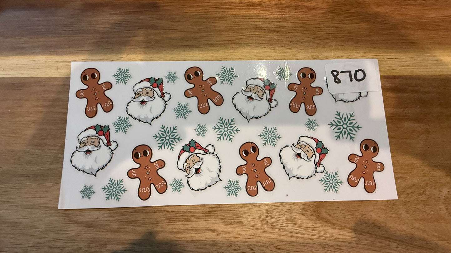 #870 Santa & Gingerbread