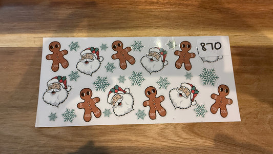 #870 Santa & Gingerbread