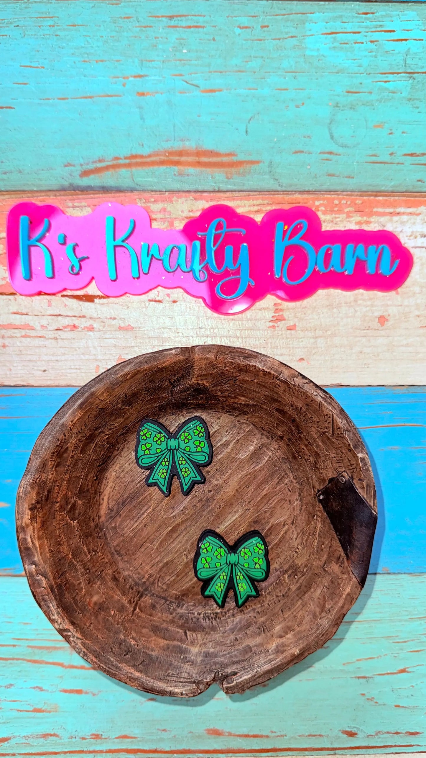 Silicone Focal Bead-Sham-ROCK bow K's Krafty Barn