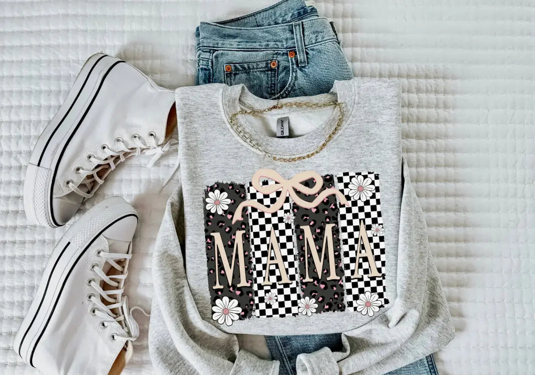Mama Nude Checkered Pink Cheetah K's Crafty Vibes Co.