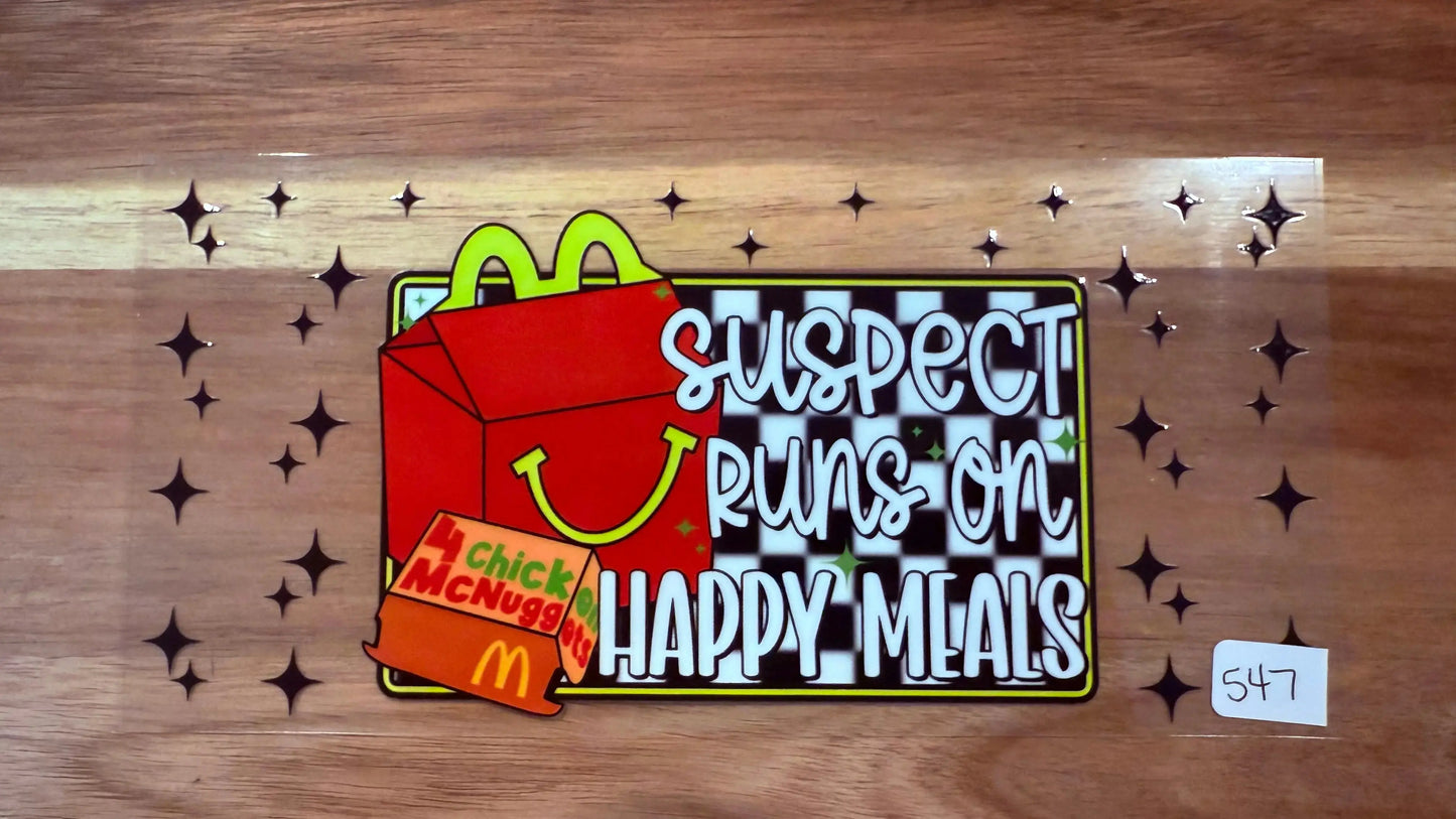 #547 Suspect runs on Happy Meals K's Krafty Barn