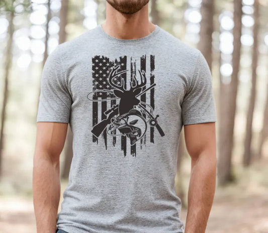 Hunting American Flag K's Crafty Vibes Co.