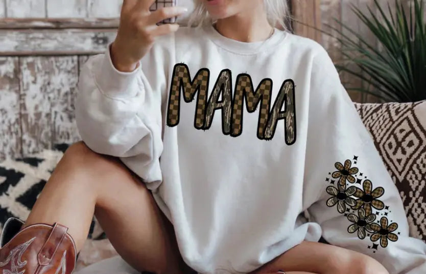 Mama Camo Checkered K's Crafty Vibes Co.