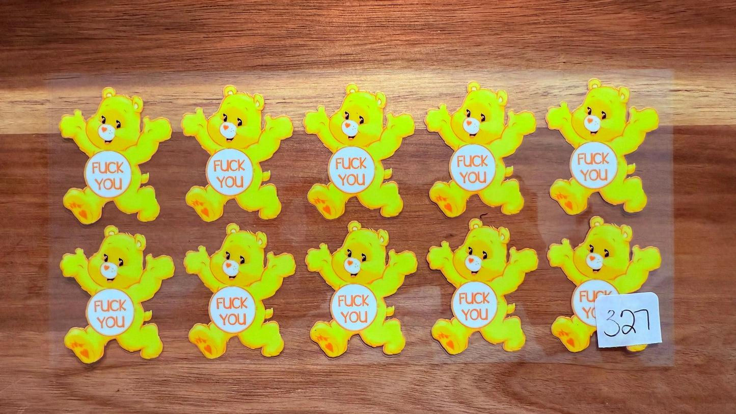 #327 Care Bear- Yellow K's Krafty Barn
