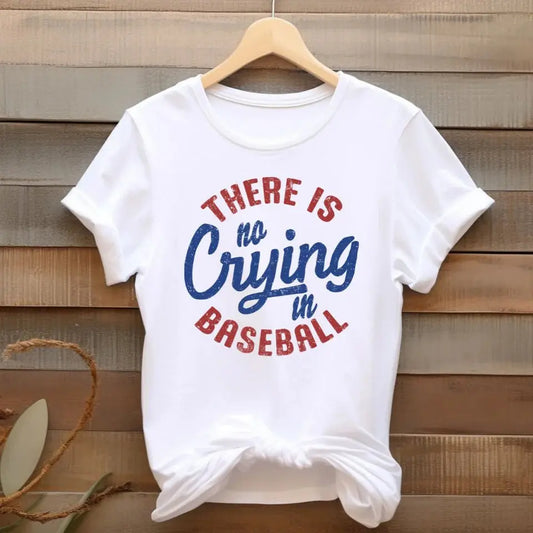 There Is No Crying in Baseball Shirt | Funny Baseball Graphic Tee K's Krafty Barn