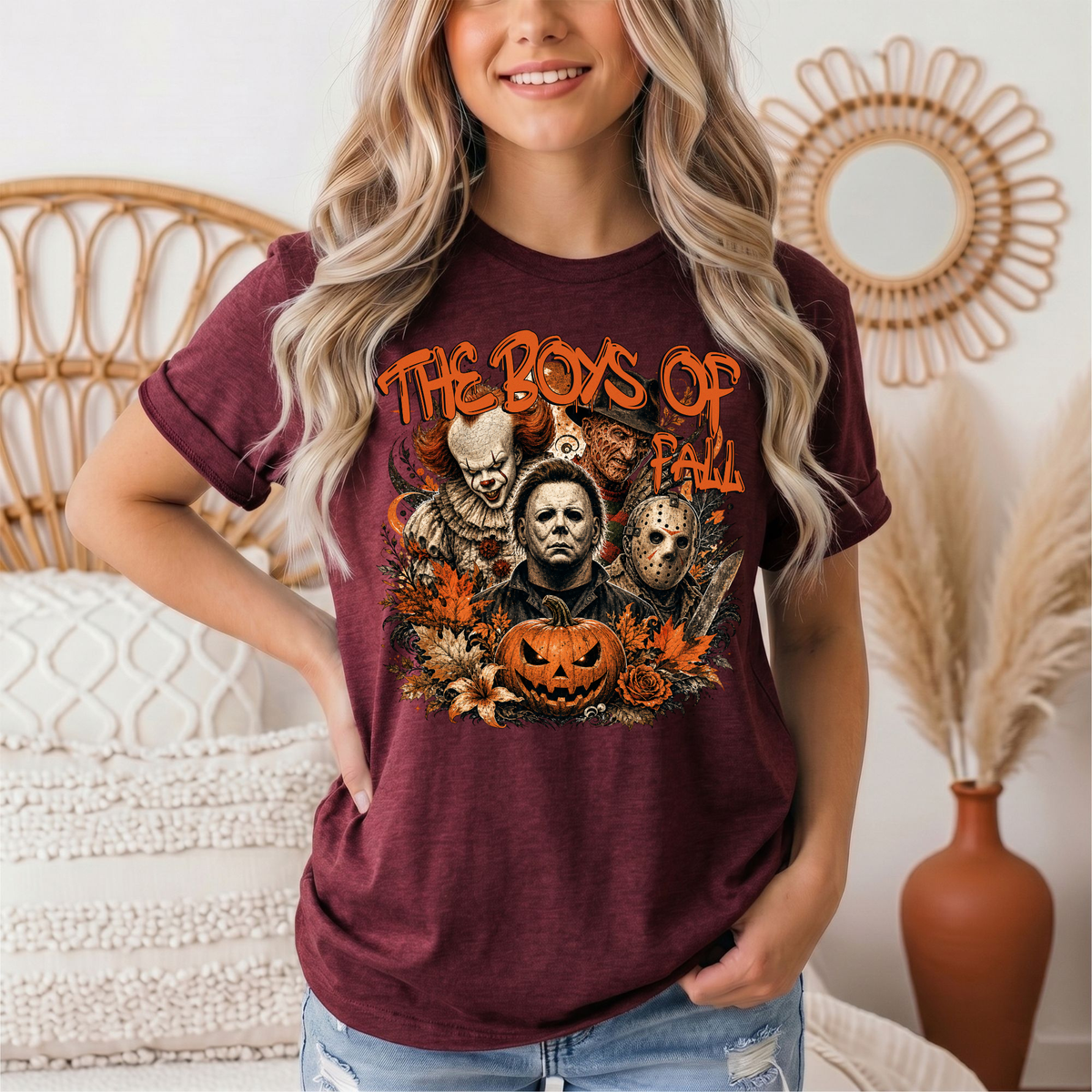 The Boys of Fall Horror Halloween Graphic Tee