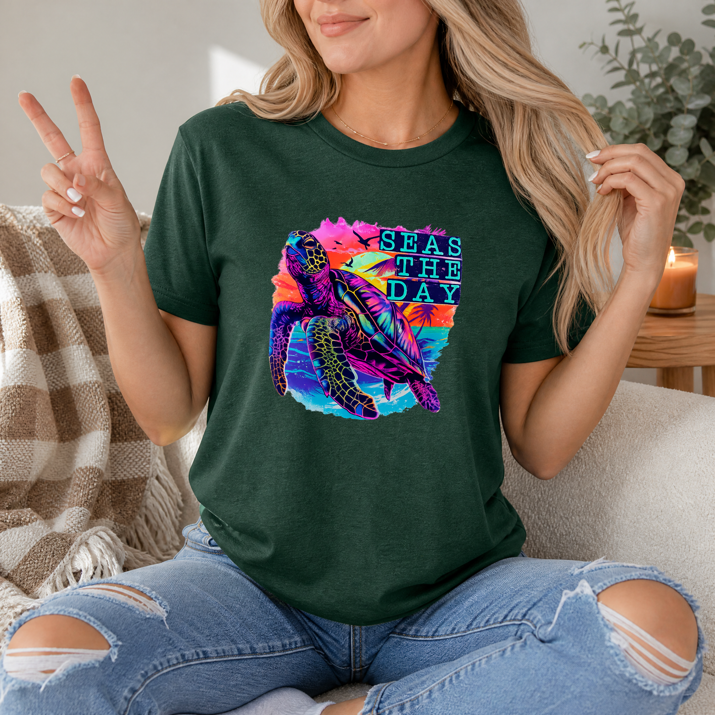Seas The Day Premium Graphic Tee