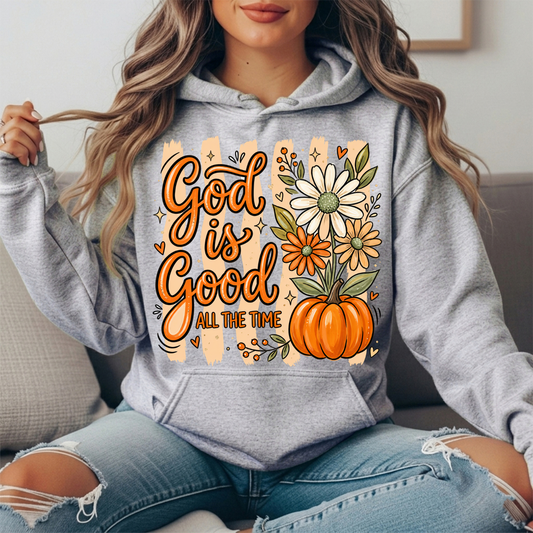 God Is Good Pumpkin Premium Hoodie Sweatshirt