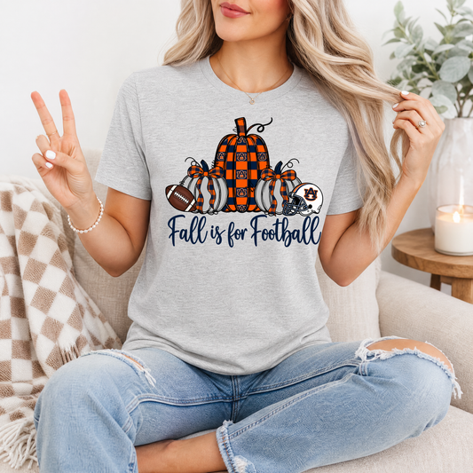 Fall Is For Football - Auburn Premium Graphic Tee