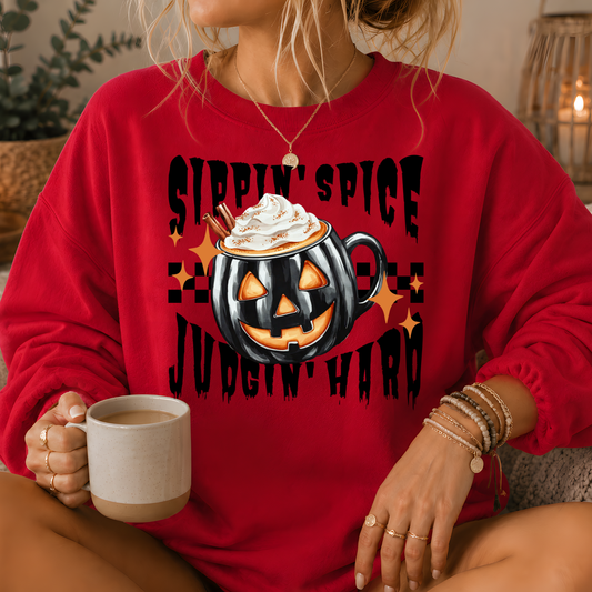 Sippin' Spice Premium Crewneck Sweatshirt