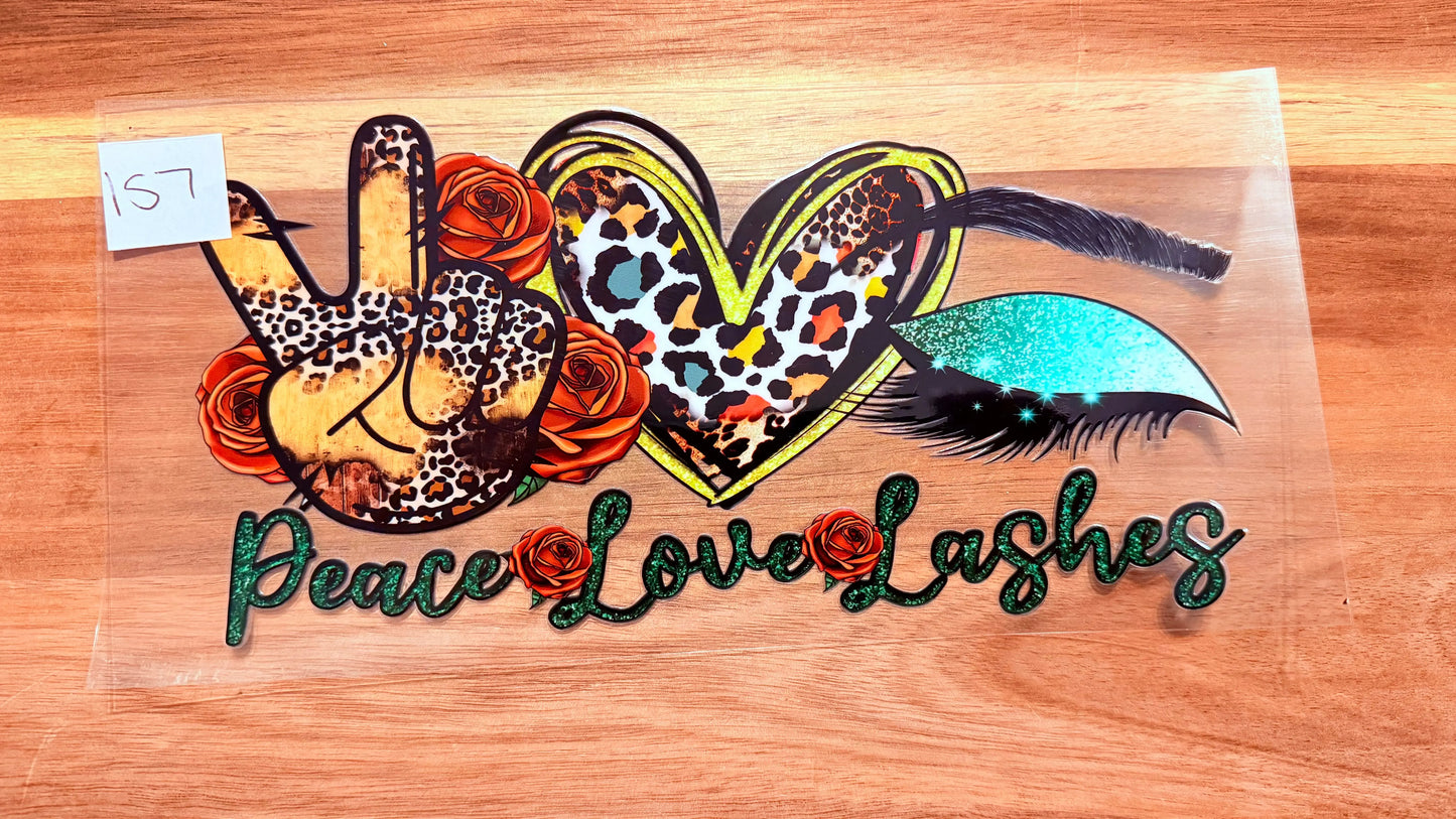 #157 Peach Love Lashes- Leopard K's Krafty Barn