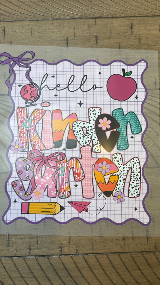 Hello Kindergarten-purple