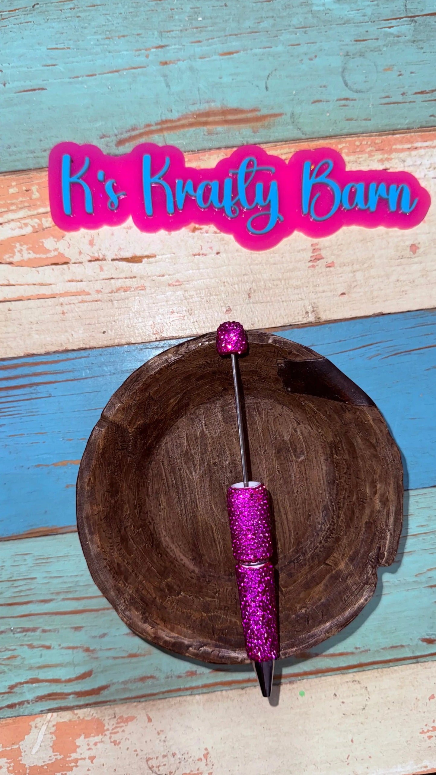 Beadable Pens-Rhinestone Super Blingy “Fancy” K's Krafty Barn