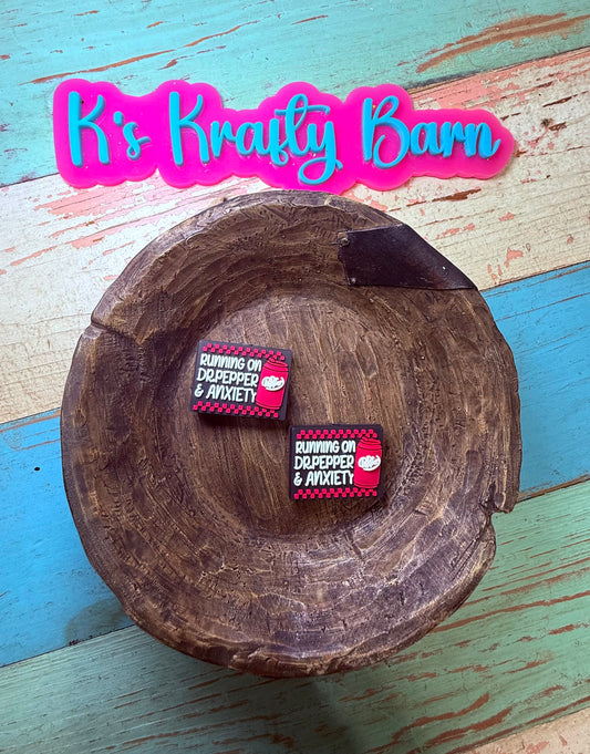 Wholesale Silicone Focal Bead- Running on DP & Anxiety