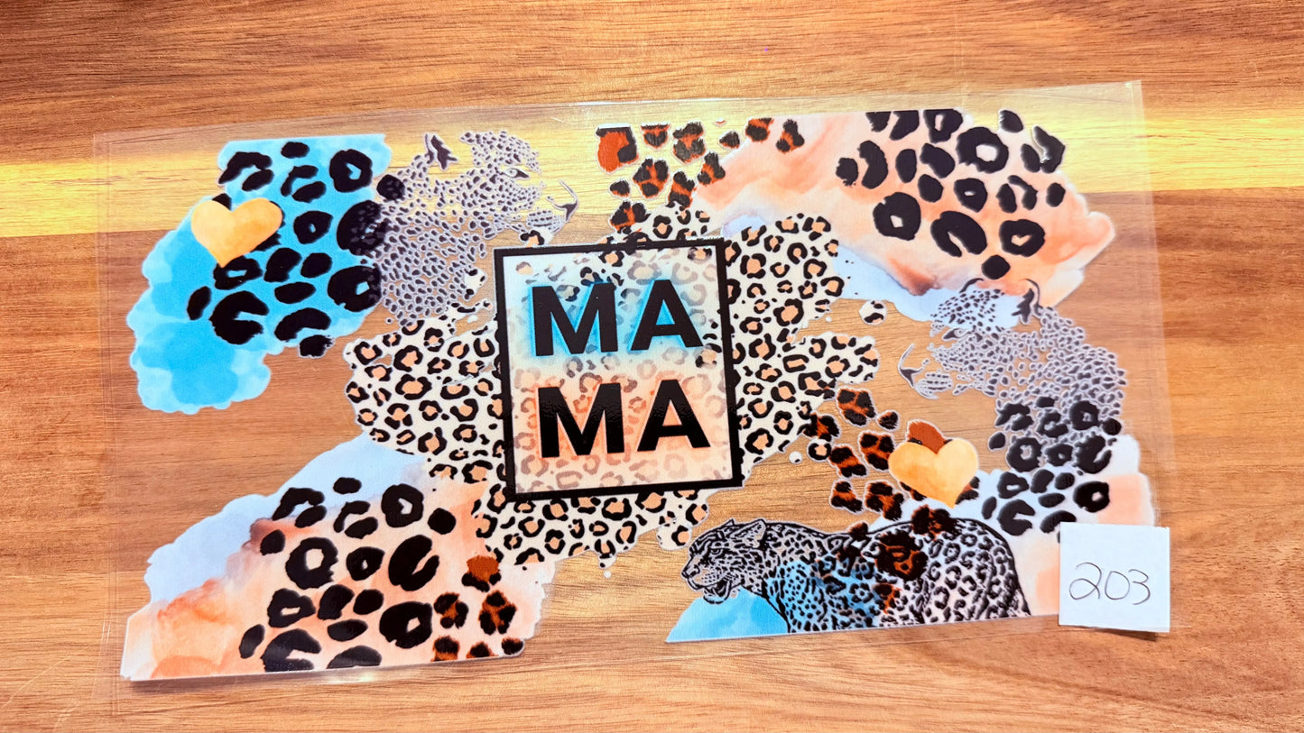 #203 Mama animal print K's Krafty Barn