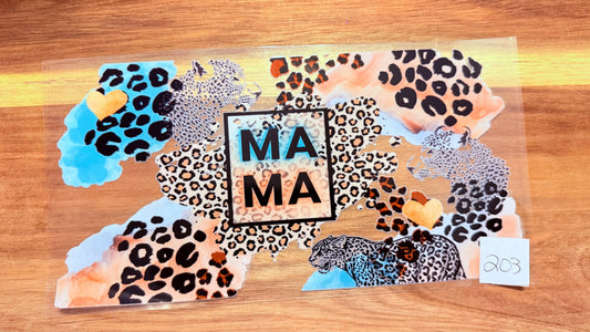#203 Mama animal print K's Krafty Barn