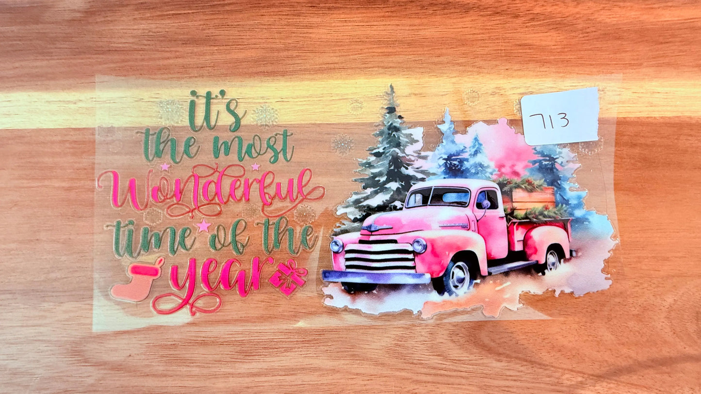 #713 Pink Truck K's Krafty Barn