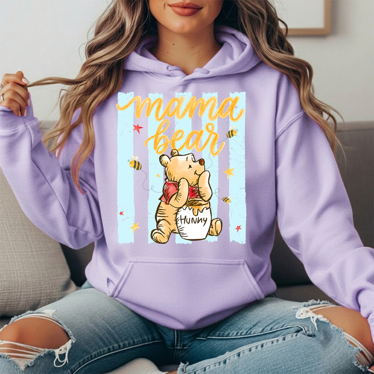 Mama Bear Honey Pot Graphic Hoodie