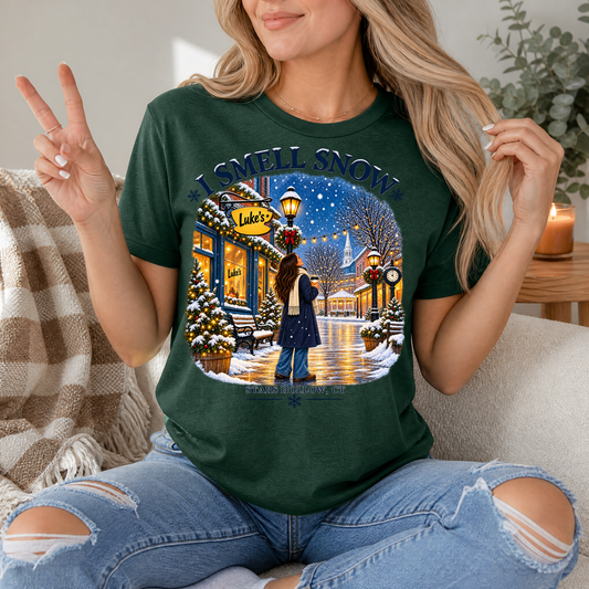 I Smell Snow Stars Hollow Winter Graphic Tee