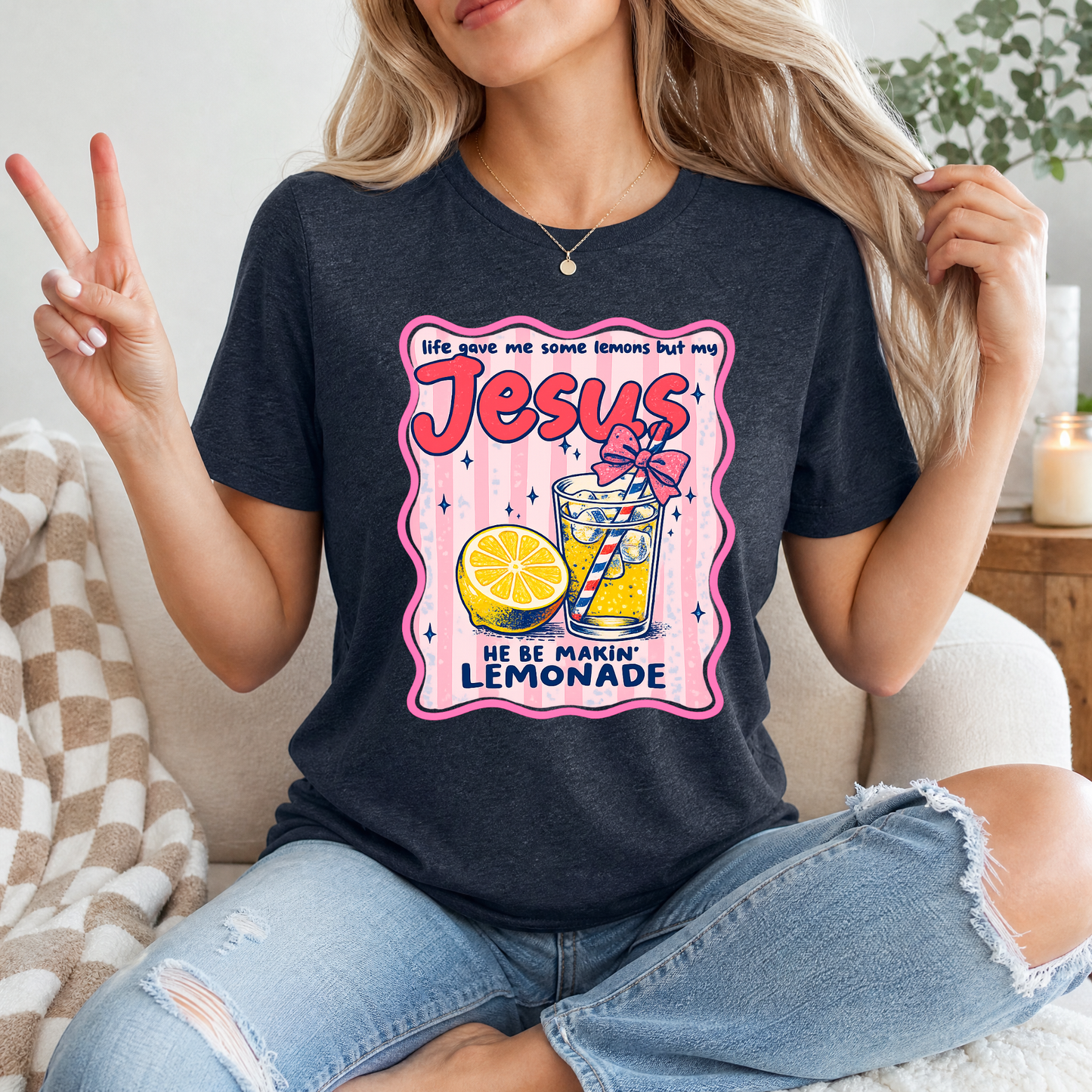 He Be Making Lemonade Premium Graphic Tee