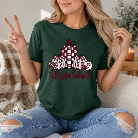 Fall Is For Football - Mississippi State Premium Graphic Tee