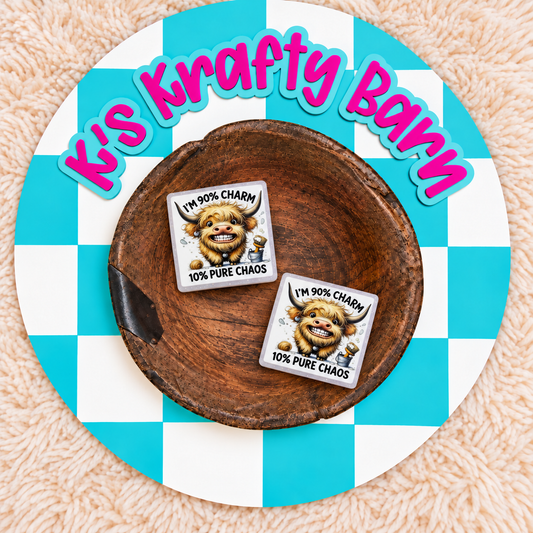 90% Charm 10% Chaos Silicone Focal Bead