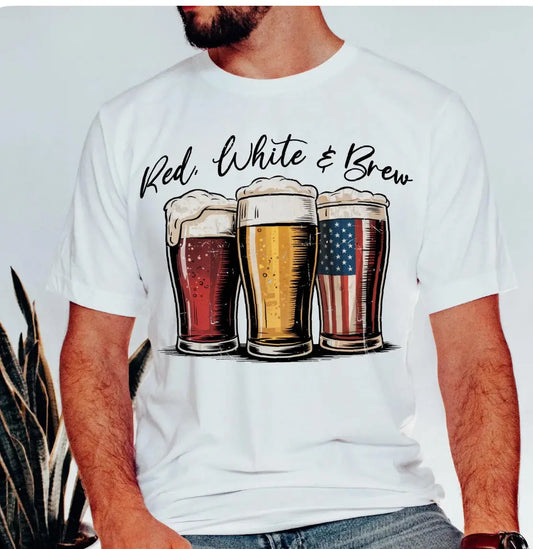 Red White & Brew K's Crafty Vibes Co.
