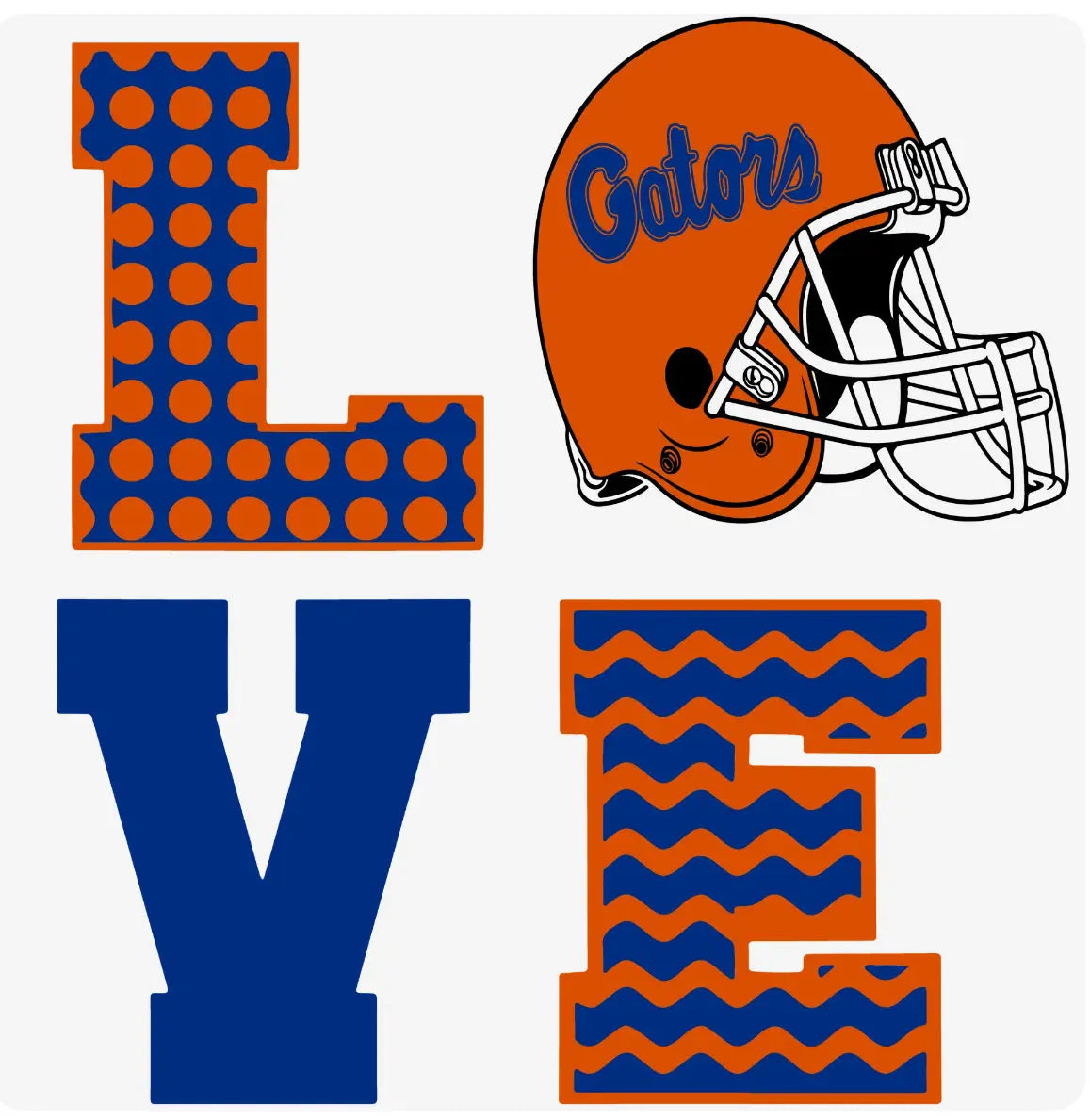 Florida Gators In Pattern and Helmet K's Crafty Vibes Co.