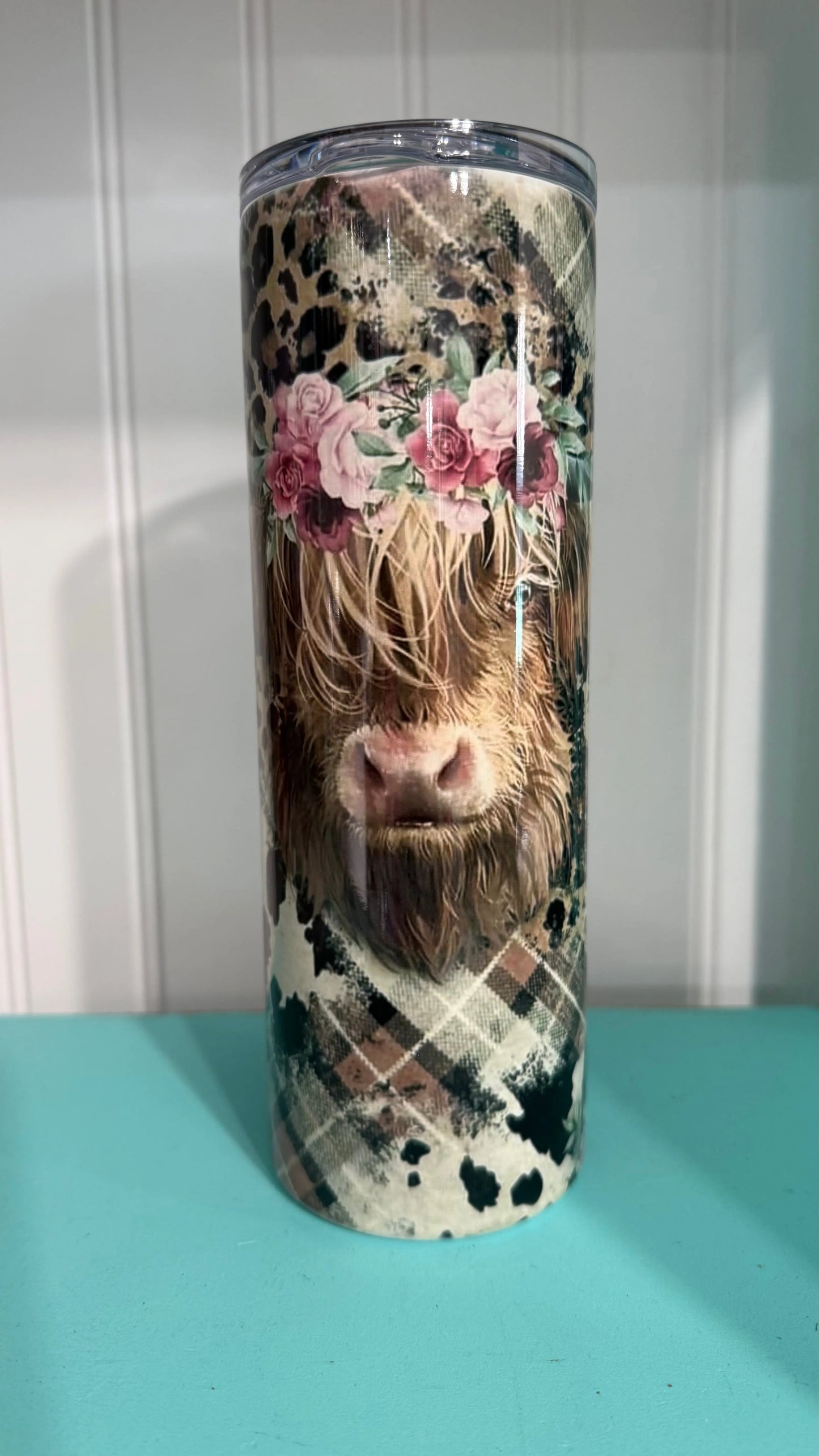 Floral Highland 20oz Insulated K's Krafty Barn