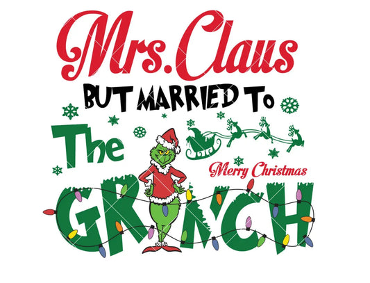 Mrs Claus but married to Mr Grinch K's Crafty Vibes Co.