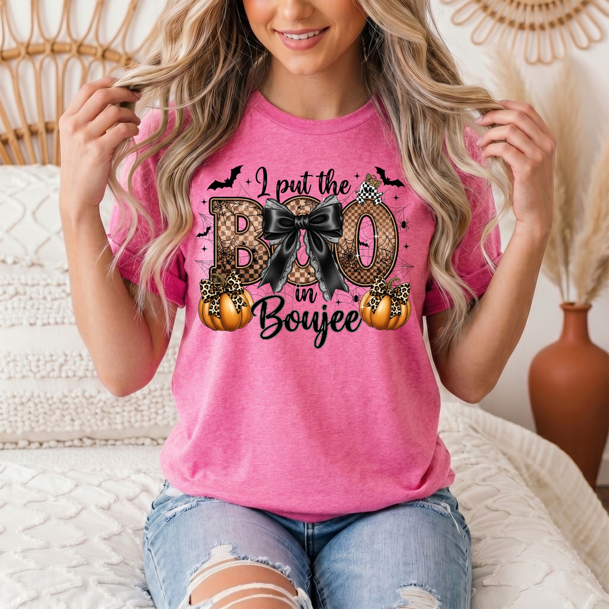 I Put the Boo in Boujee Halloween Graphic Tee