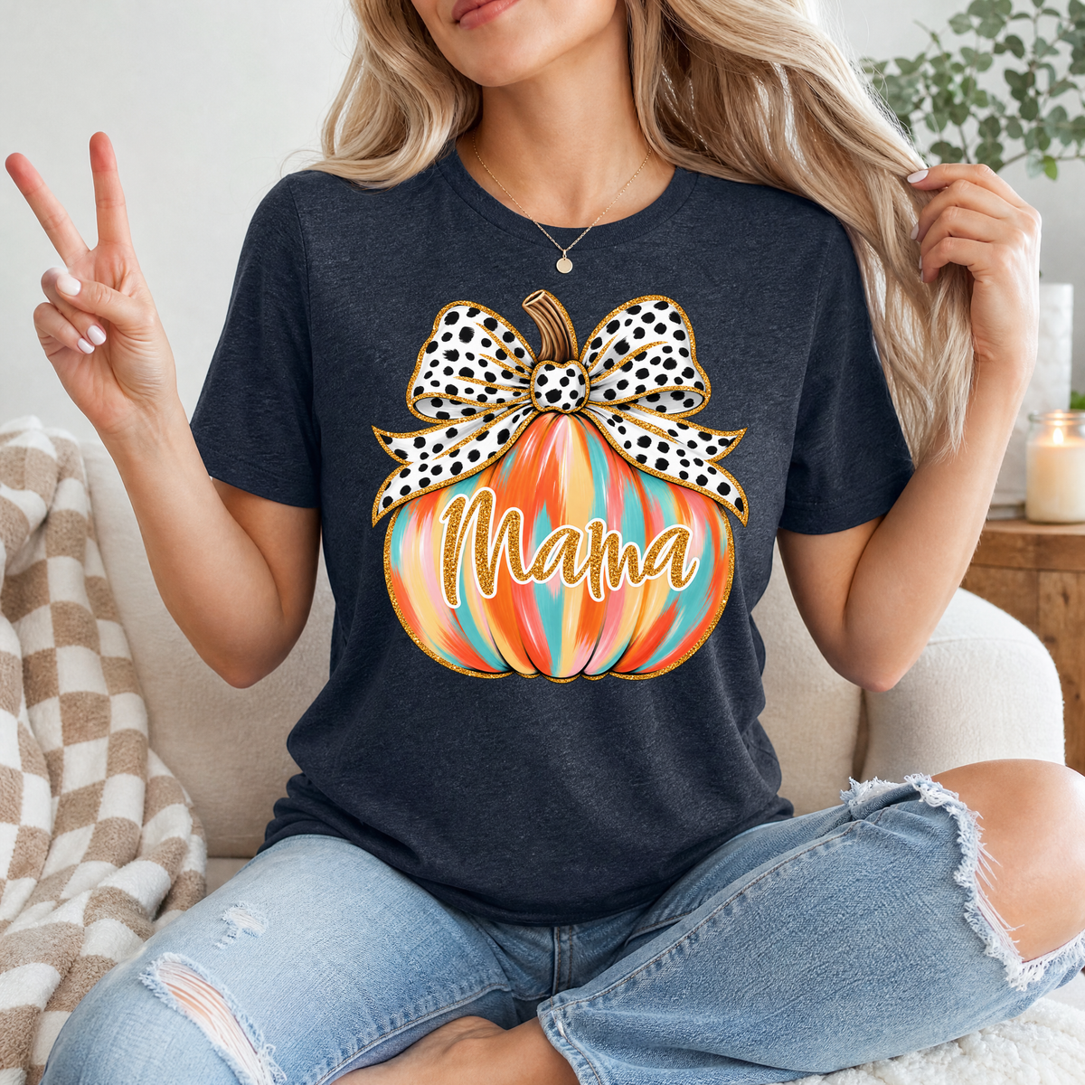 Mama Pumpkin Premium Graphic Tee